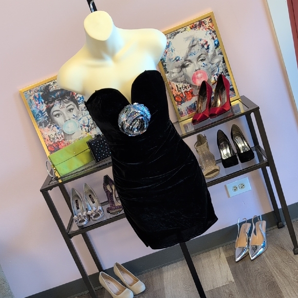Honey and Rosie Dresses & Skirts - Honey and Rosie Black Dress with Sequin Accents